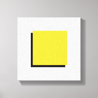 Impressão Em Tela Bauhaus Design Geométrico Art Yellow Square