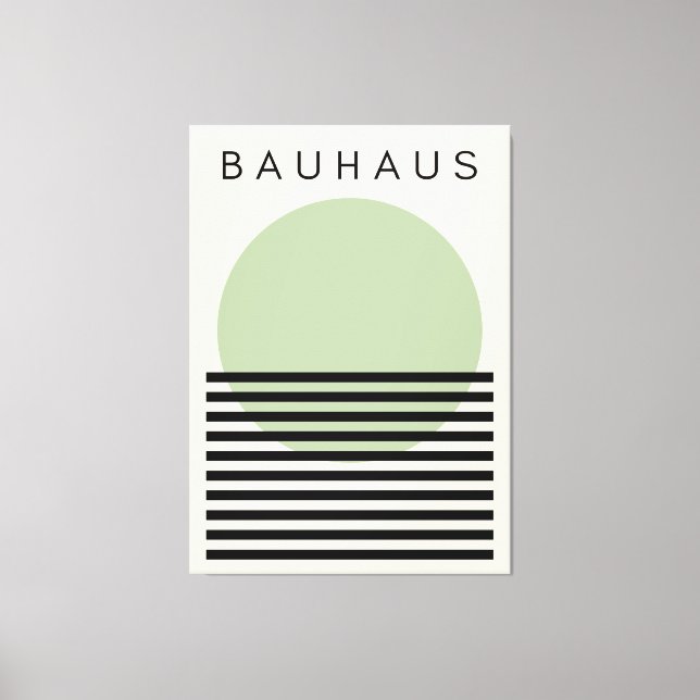 Impressão Em Tela Bauhaus Green Sun (Frente)