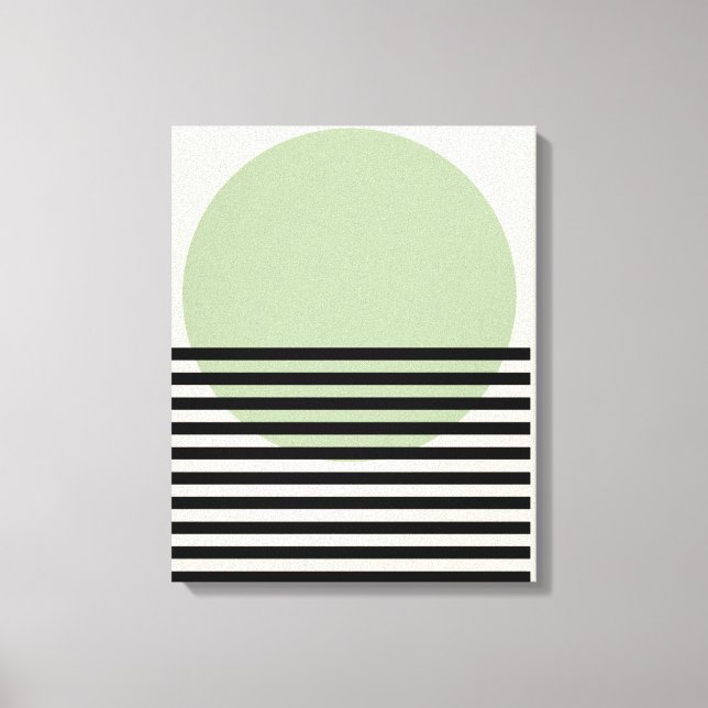 Impressão Em Tela Bauhaus Green Sun (Frente)