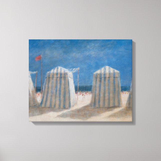 Impressão Em Tela Beach Tents Brittany 2012 (Frente)