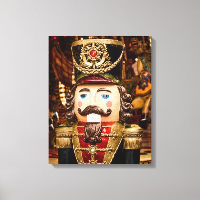 Impressão Em Tela Beautiful Nutcracker Figure Christmas Frame It (Frente)