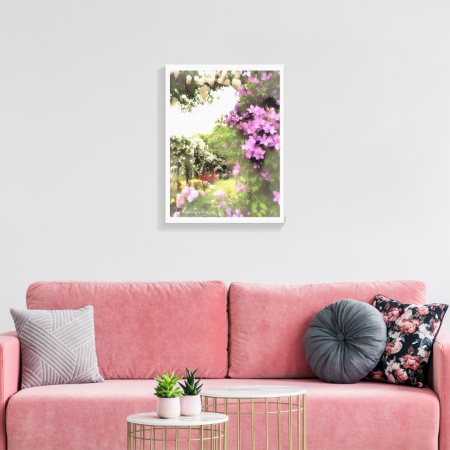 Impressão Em Tela Beautiful Rose Garden (Insitu(Sala de estar))