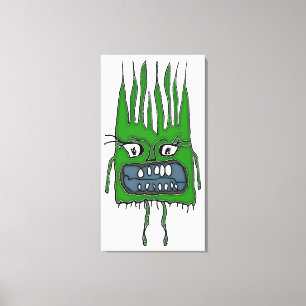 Impressão Em Tela Bebê Raido Vampiro Engraçado Desenho Assustador