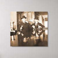 Bebendo Vintage Men Beer Photo Saloon Bar 1890