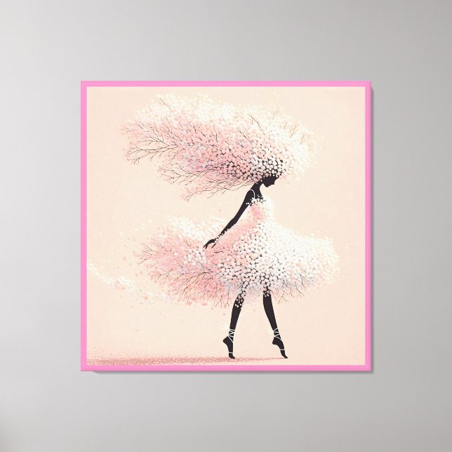 Impressão Em Tela Bebês Rosa Breath Ballerina (Frente)