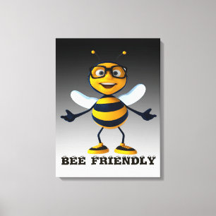 Impressão Em Tela Bee Friendly Bee Gifts, Eu Amo Abelhas, Presente D