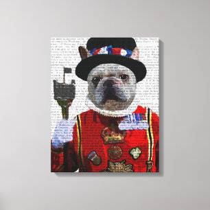 Impressão Em Tela Beefeater Bulldog