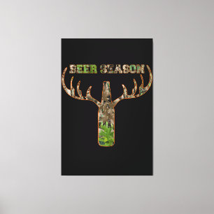 Impressão Em Tela Beer Season Hunting Season Gift For Hunter