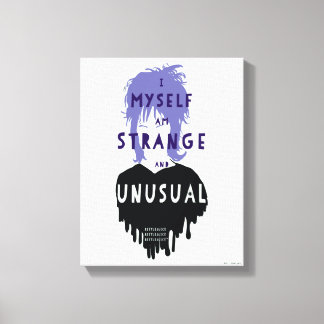 Impressão Em Tela Beetlejuice | Lydia "Strange and Unusual" Graphic