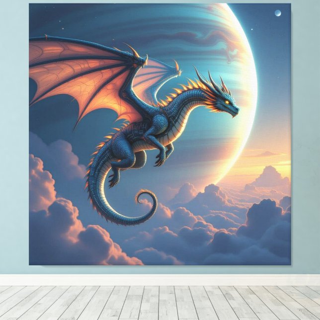 Impressão Em Tela Begegnung mit dem Himmelsdrachen (Insitu(piso de madeira))