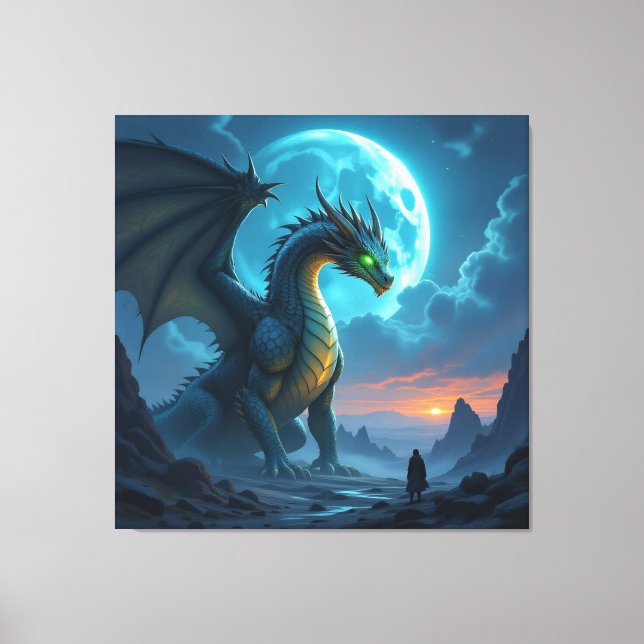 Impressão Em Tela Begegnung mit dem Himmelsdrachen (Frente)