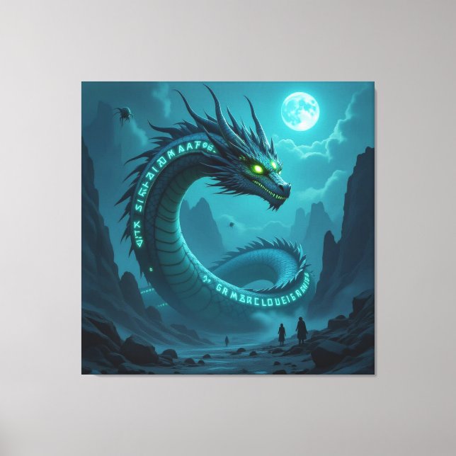 Impressão Em Tela Begegnung mit dem Himmelsdrachen (Frente)