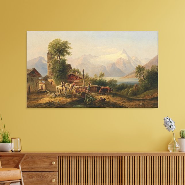 Impressão Em Tela Bei Zell am See - Emil Barbarini (Insitu(Sala de estar))
