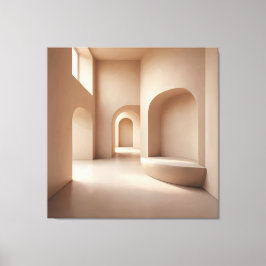 Impressão Em Tela Beige Alcove Space