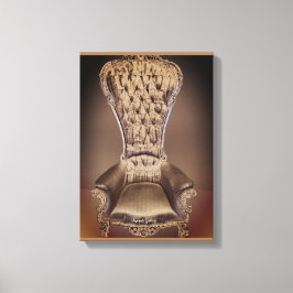 Impressão Em Tela Beige Throne