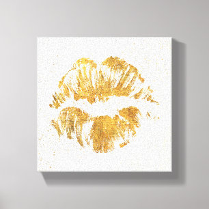 Impressão Em Tela Beijo à moda elegante selvagem de Apple  