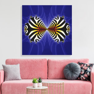 Impressão Em Tela Beijo de Design de Peixe de Arte Única