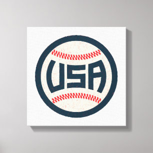 Impressão Em Tela Beisebol da Equipe EUA