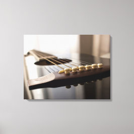 Impressão Em Tela bela guitarra acústica para amante de música