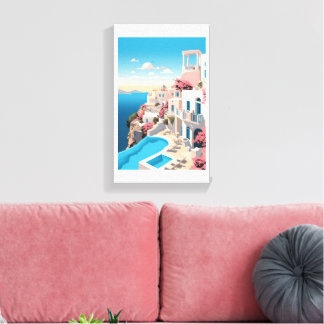 Impressão Em Tela bela pintura marakech estendida tela impressa