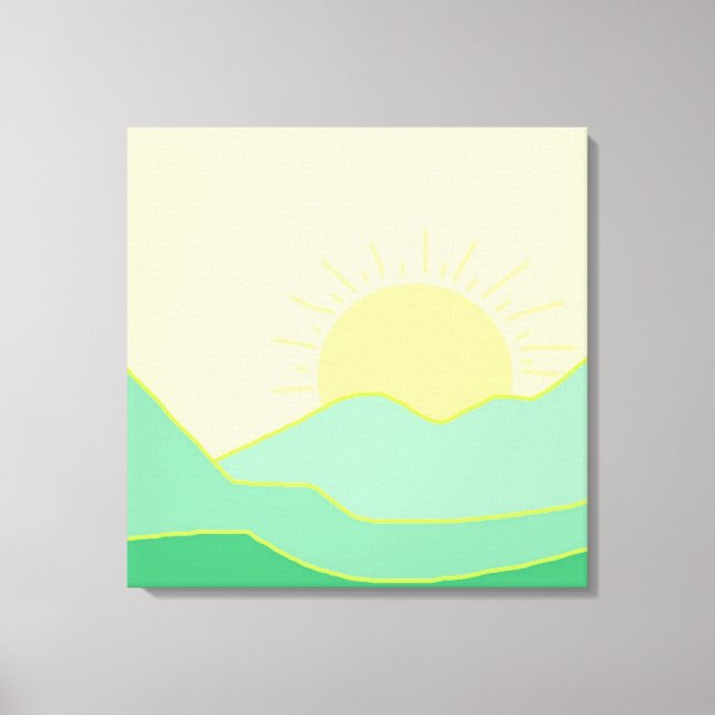 Impressão Em Tela bela pintura paisagística (Frente)