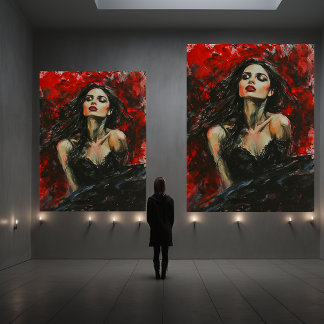 Impressão Em Tela Bela Senhora