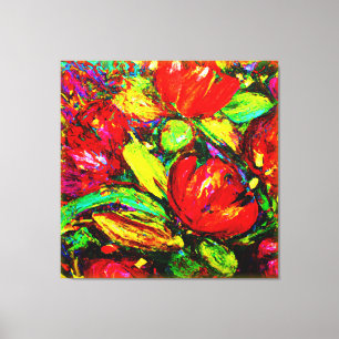 Impressão Em Tela "Belas Flores" Arte Fofa. Compre Agora