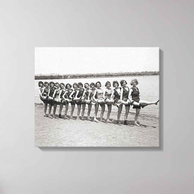 Impressão Em Tela Belas Nadadoras, 1923 (Frente)