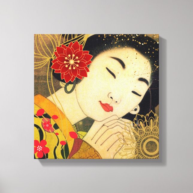 Impressão Em Tela Beleza Asiática (Frente)