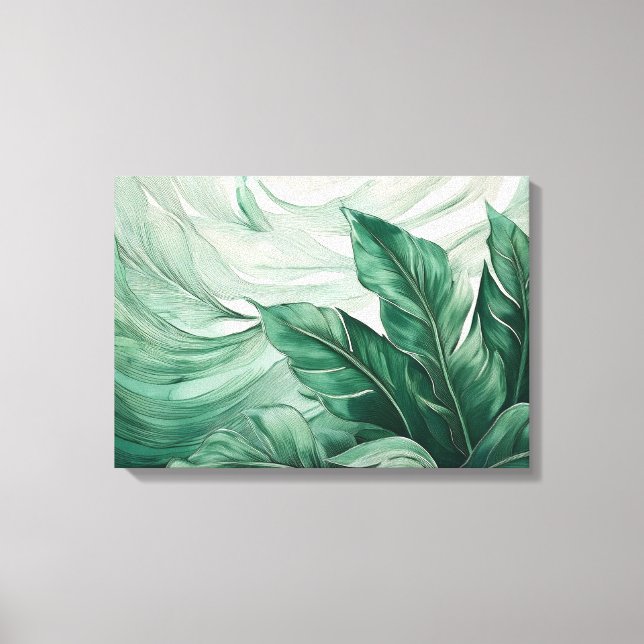 Impressão Em Tela Beleza Botânica Tropical (Frente)