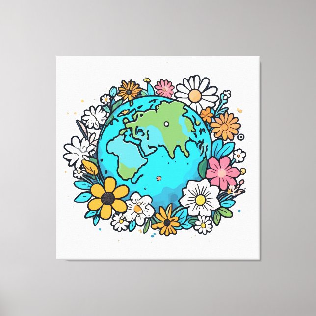 Impressão Em Tela Beleza da Terra (Frente)