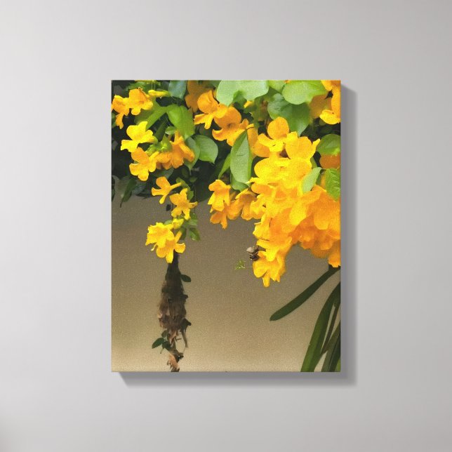 Impressão Em Tela Beleza Flor de Ouro (Frente)
