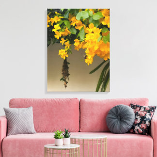 Impressão Em Tela Beleza Flor de Ouro