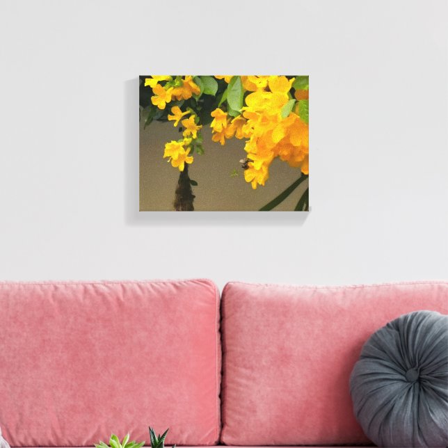 Impressão Em Tela Beleza Flor de Ouro (Insitu(Sala de estar))