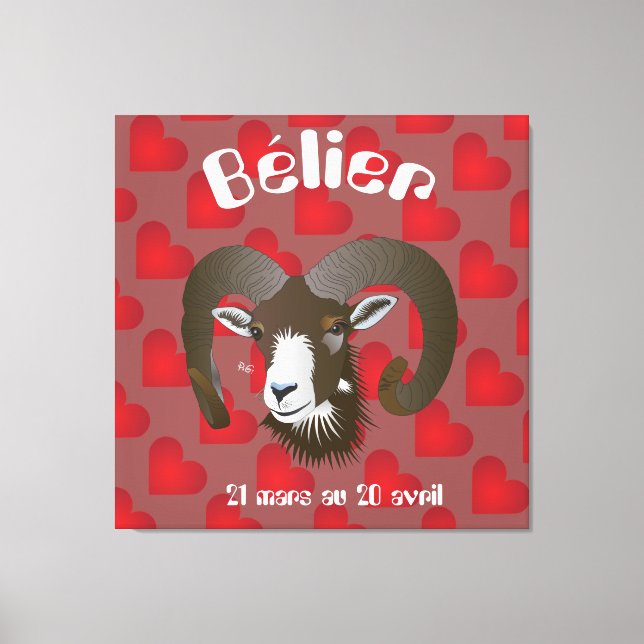 Impressão Em Tela Bélier 21 mars 20 Impression au avril sur toile (Frente)