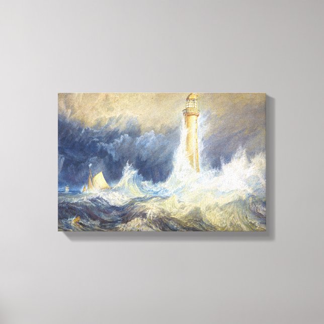 Impressão Em Tela Bell Rock Lighthouse Joseph Mallord William Turner (Frente)