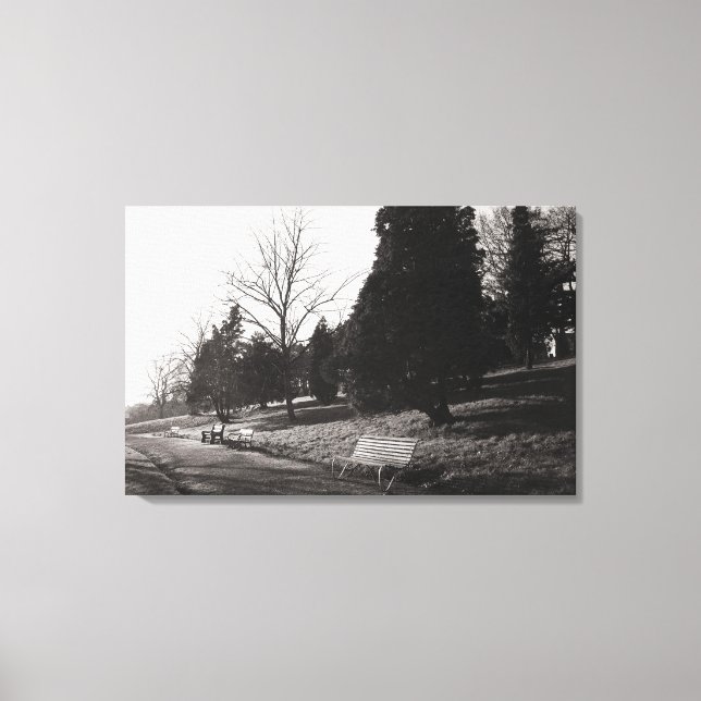 Impressão Em Tela Bell Vue Park, Newport, Mon (Dez. 1977) (Frente)