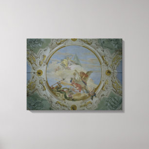 Impressão Em Tela Bellerophon que monta Pegasus, c.1746-47 (fresco)