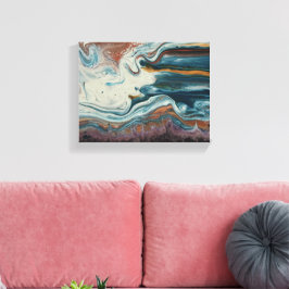 Impressão Em Tela Belo Abstrato Agate Design Colorir