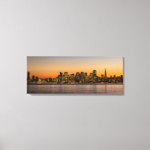 Impressão Em Tela Belo pôr do sol em São Francisco