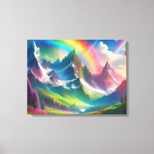 Impressão Em Tela Belo Rainbow Fantasy Realm