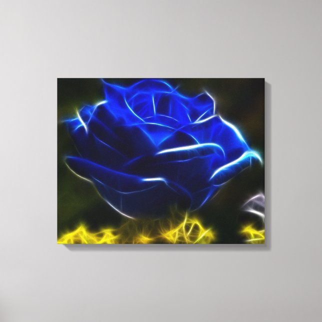 Impressão Em Tela Belo Rosa azul (Frente)