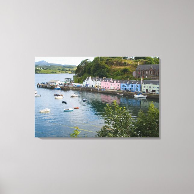 Impressão Em Tela Belos portos e veleiros com reflexões em 2 (Frente)