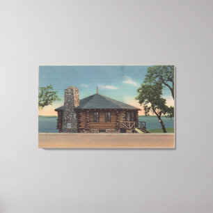 Impressão Em Tela Bemidji, manganês - vista da lareira dos estados