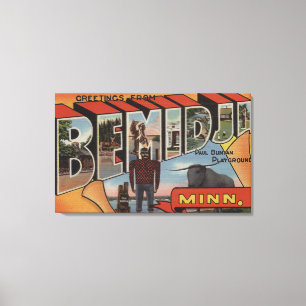 Impressão Em Tela Bemidji, Minnesota - grandes cenas da letra