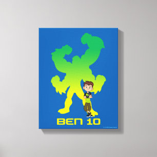 Impressão Em Tela Ben 10 e Quatro Braços Sombra
