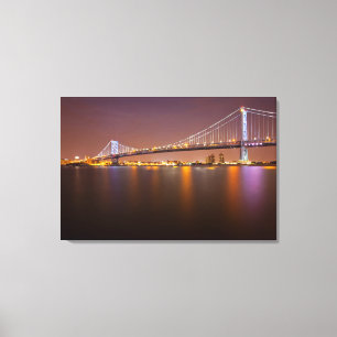 Impressão Em Tela Ben Franklin Bridge