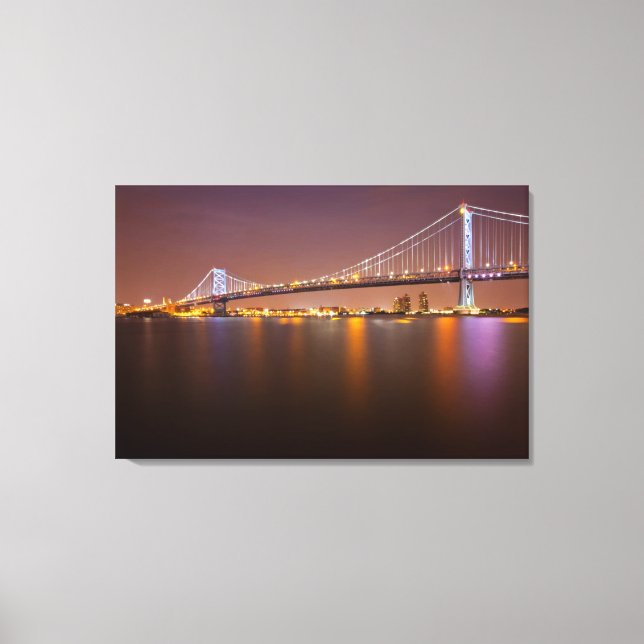 Impressão Em Tela Ben Franklin Bridge (Frente)