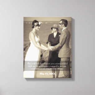 Impressão Em Tela Bênção do casamento da foto das citações das