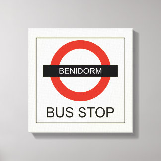 Impressão Em Tela Benidorm Bus Stop